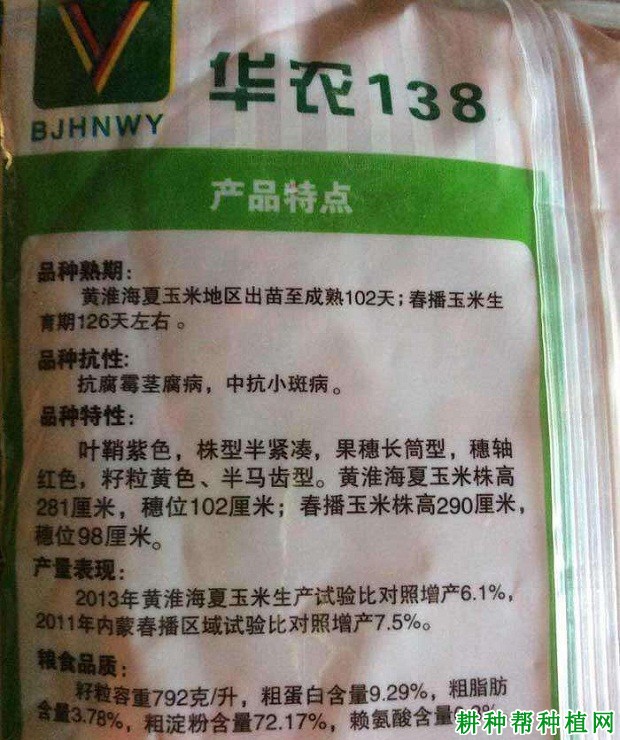 华农138玉米品种好不好？