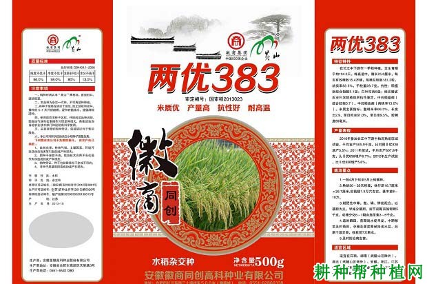 两优383水稻品种好不好？