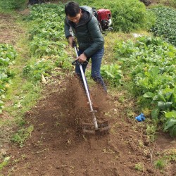 大棚柴油旋耕机  二冲程四冲程背负式锄草机  多功能施肥除草机